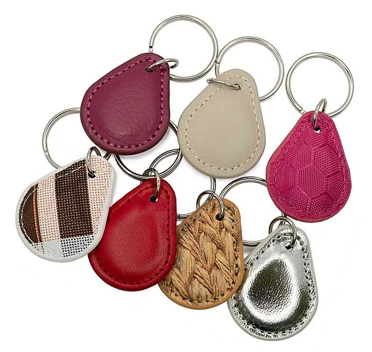 Заготовка RFID (H2) кожа «капля» брелок