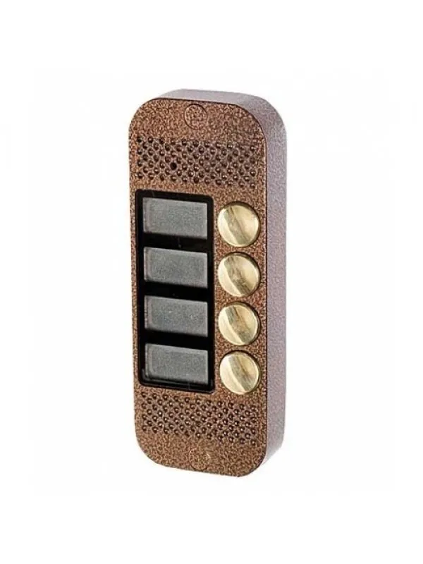 Панель JSB Systems JSB V084 PAL (медь, серебро, бронза, черный, белый, серый, золото, синий) вызывная на 4 абонента для видеодомофона