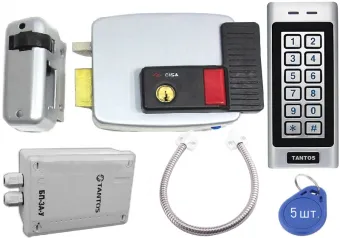 Комплект контроля доступа Tantos TS-KBD-EM-IP66, Cisa 11.630.60, Блок питания, гибкий переход