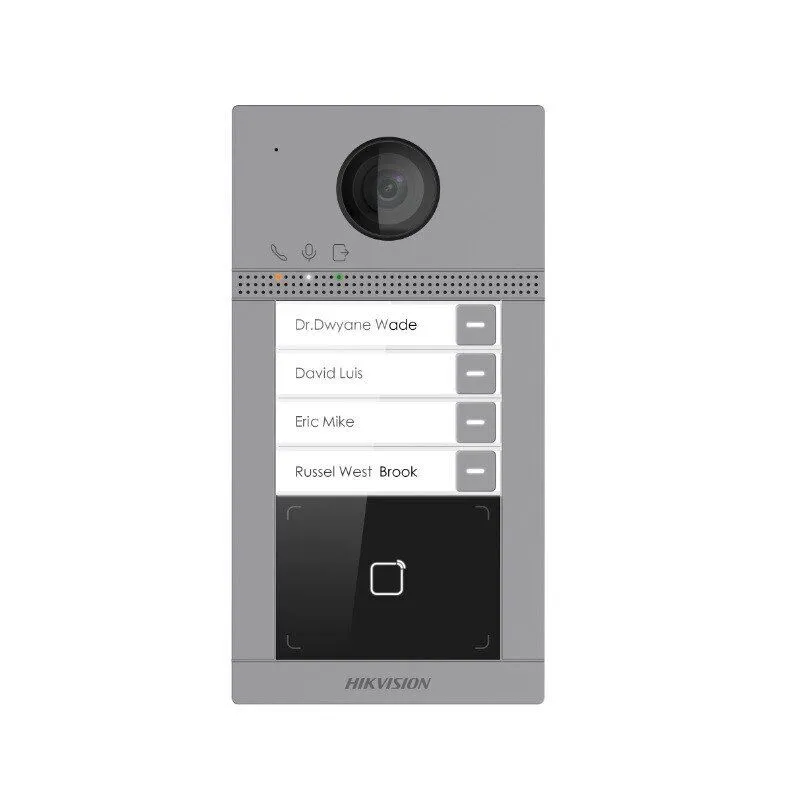 IP Панель Hikvision DS-KV8413-WME1 вызывная на четырех абонентов